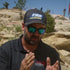 AreaBFE Beatdown racer wearing the FR8 Factory black & grey camo trucker hat