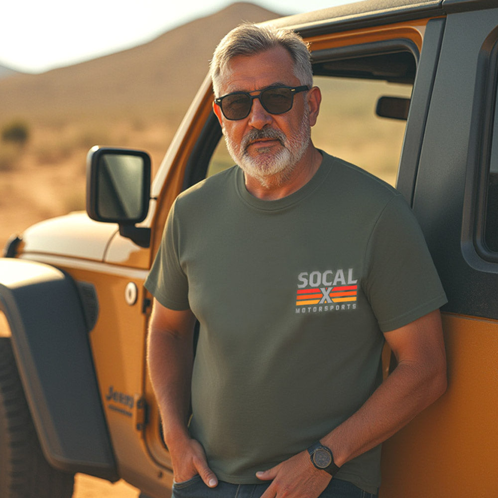 Men's Cypress Green T-Shirt w Socalx Logo