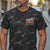 Men's Black & Grey Camo T-Shirt w Socalx KOH2024 Logo front