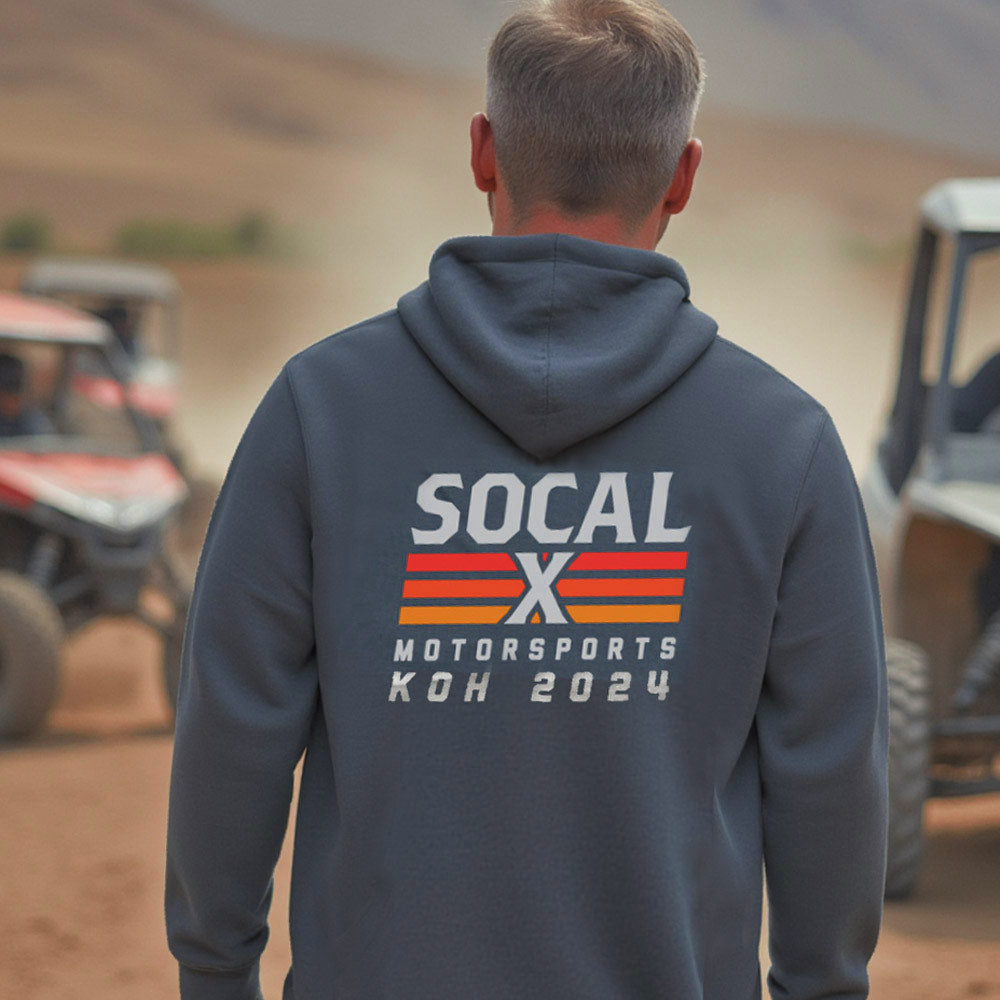 Petrol Blue Hoodie with Socalx KOH2024 Logo Socalx