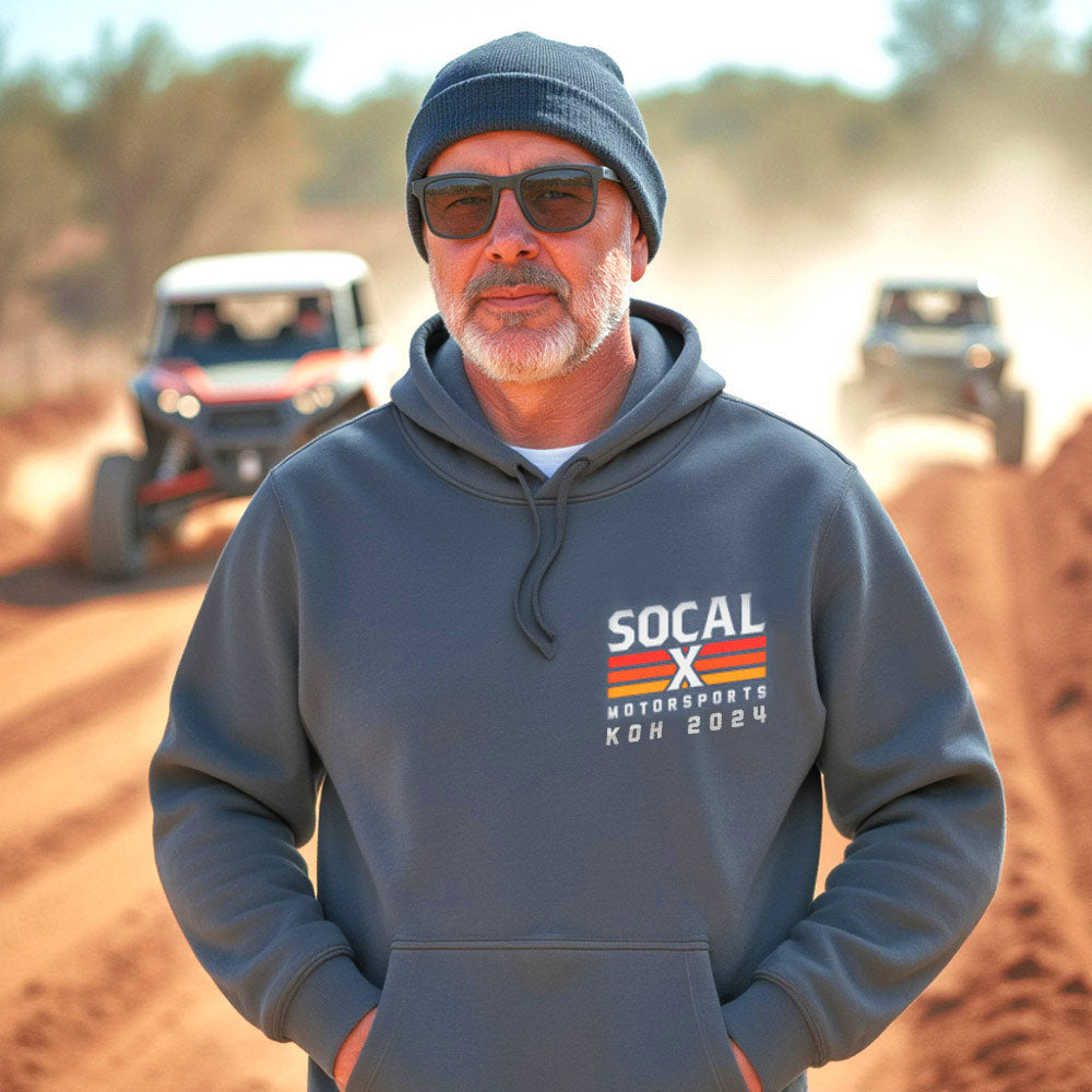 Petrol Blue Hoodie with Socalx KOH2024 Logo Socalx