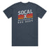 Men's Petrol Blue T-Shirt w Socalx KOH2024 Logos back