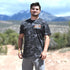 Men's Black & Grey Camo T-Shirt w Socalx Motorsports Logo