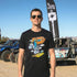 Men's Black T-Shirt w Nick Sawyers Artwork for KOH2024 Bombs Away! on KOH fan in Hammertown