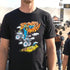 Men's Black T-Shirt w Nick Sawyers Artwork for KOH2024 Bombs Away! on KOH fan at King of the Hammers