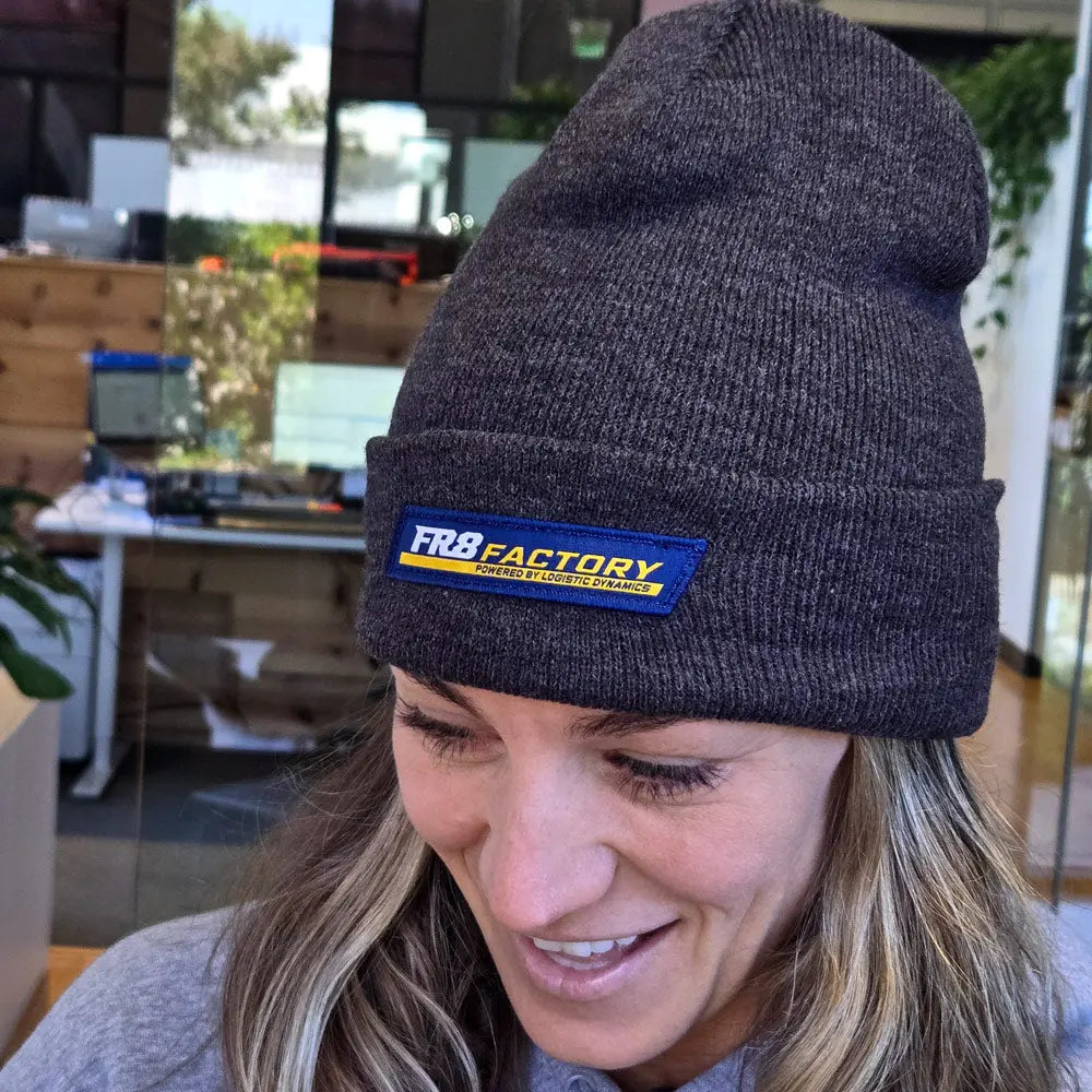 Fr8 Factory Grey Beanie with FR8 Factory Logo – Socalx