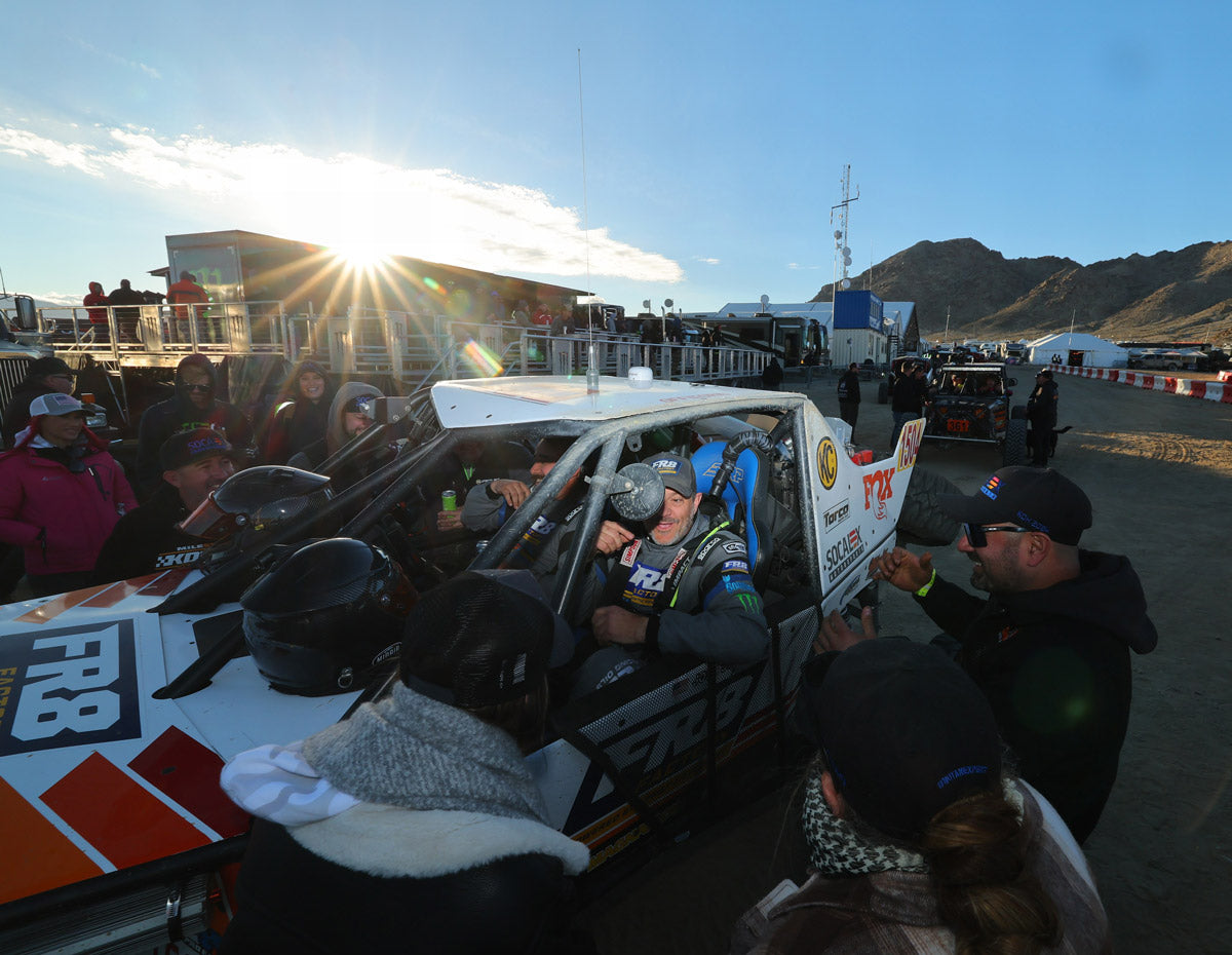 Josh Sowell driver in the FR8 factory team car at King of the Hammers off-road race