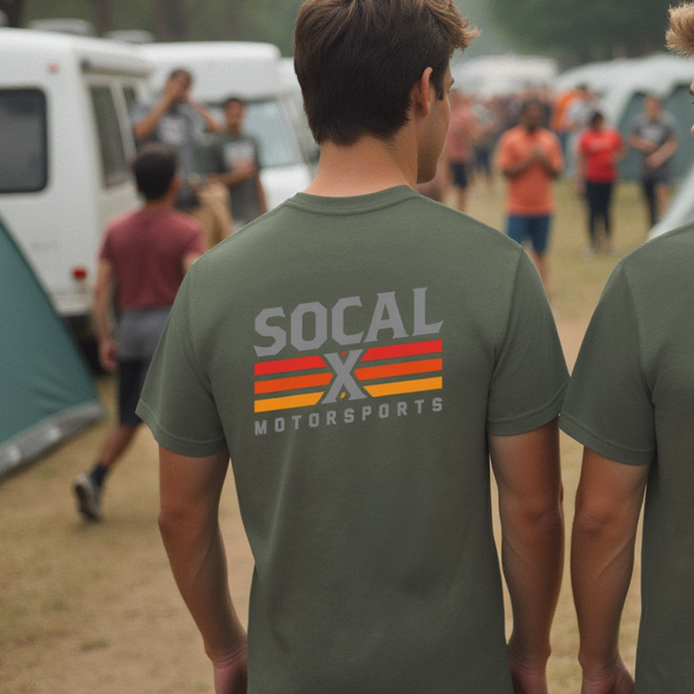 Men's Cypress Green T-Shirt w Socalx Logo back
