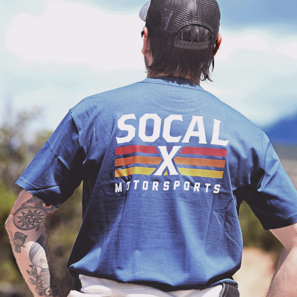 Men's Petrol Blue T-Shirt w Socalx Logo Socalx