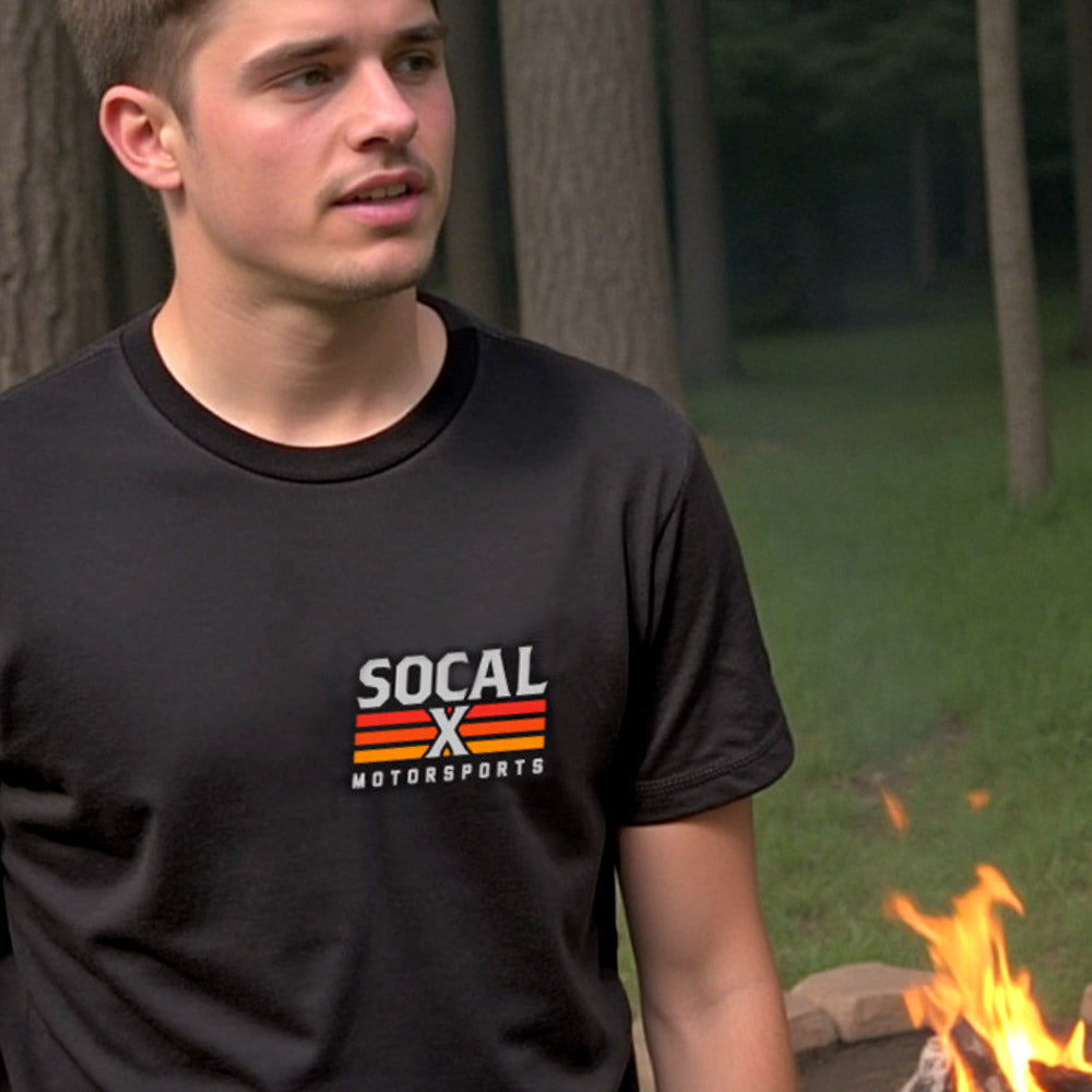 Men's Black T-Shirt w Socalx Logo front