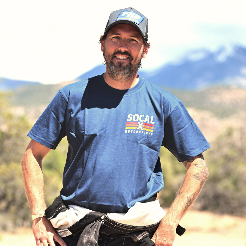 Men's Petrol Blue T-Shirt w Socalx Logo