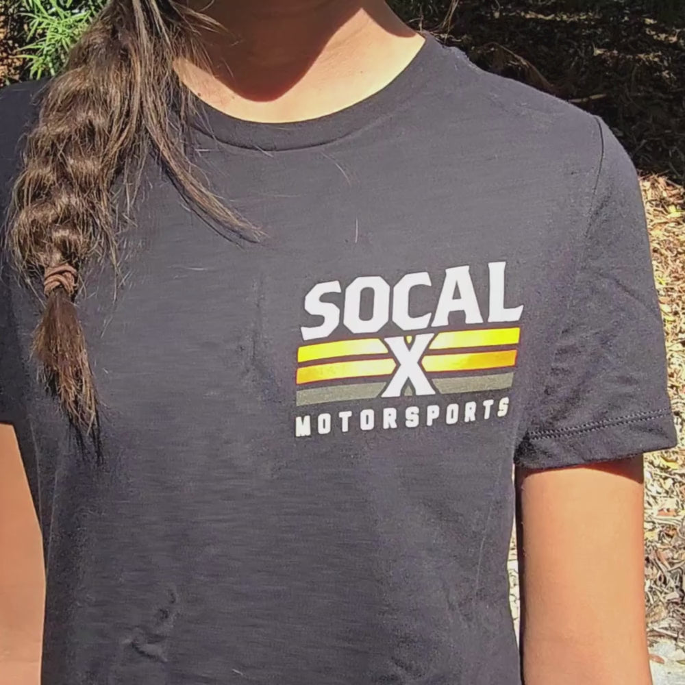 Socalx Motorsports Logo Women's Black T-Shirt video