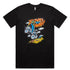 Men's Black T-Shirt w Nick Sawyers Artwork for KOH2024 Bombs Away!