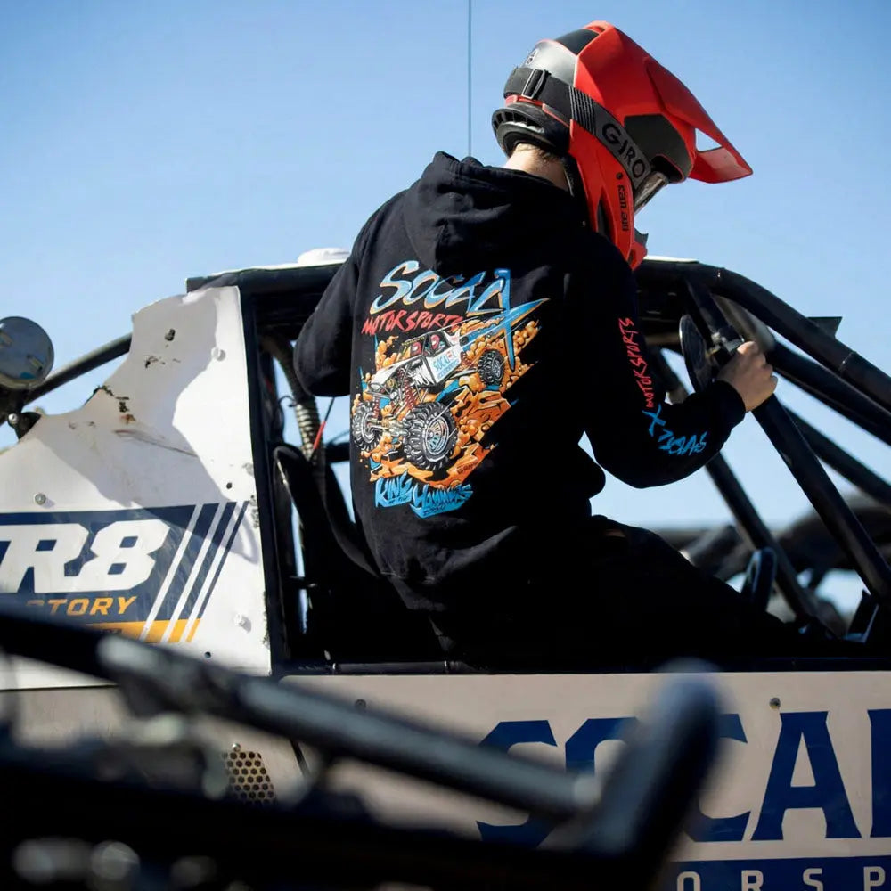 Men's Black Hoodie w Nick Sawyers Artwork KOH 2024