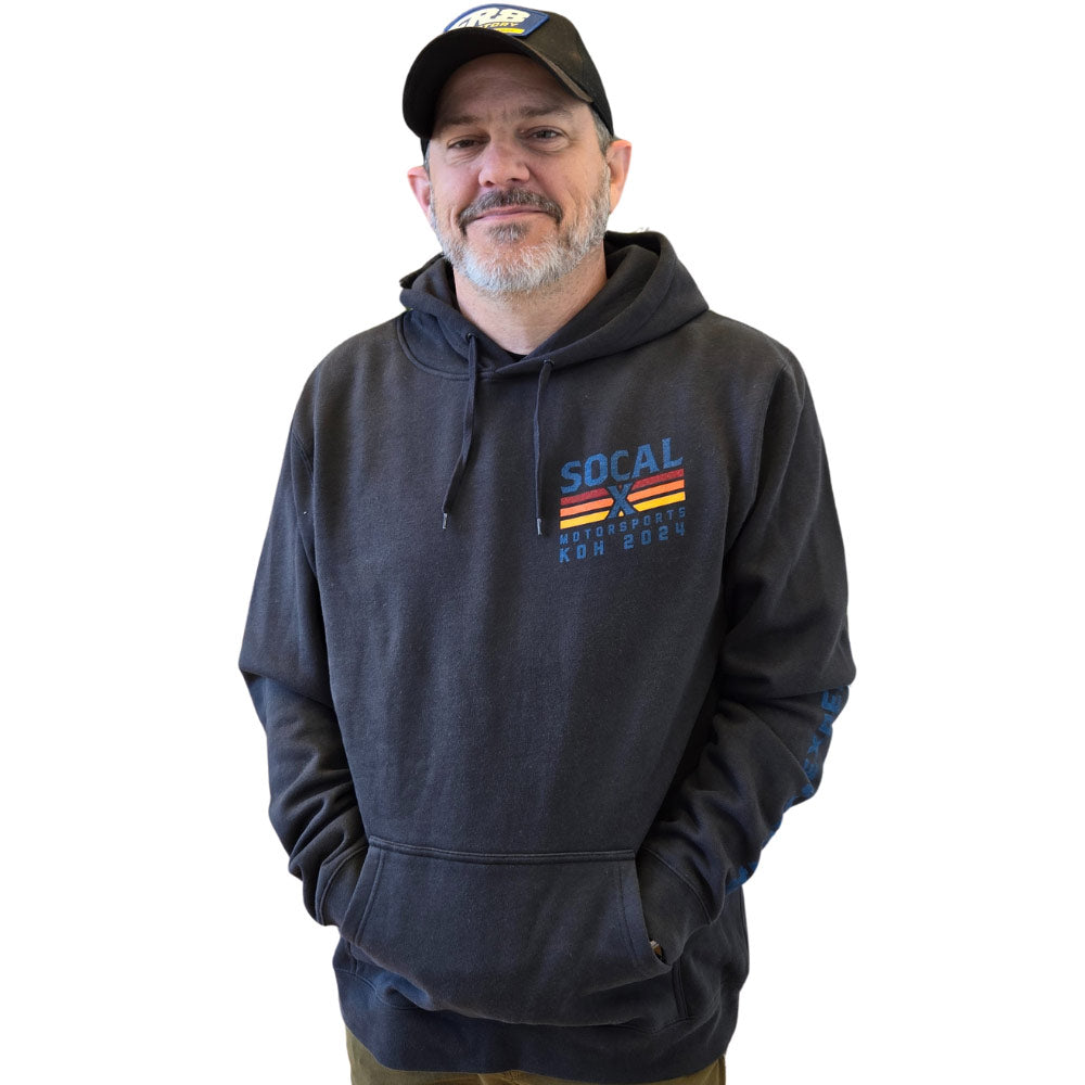 Socalx Motorsports KOH 2024 Hoodie in Dark Grey