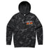 Black & Grey Camo Hoodie with Socalx Motorsports Logo front view
