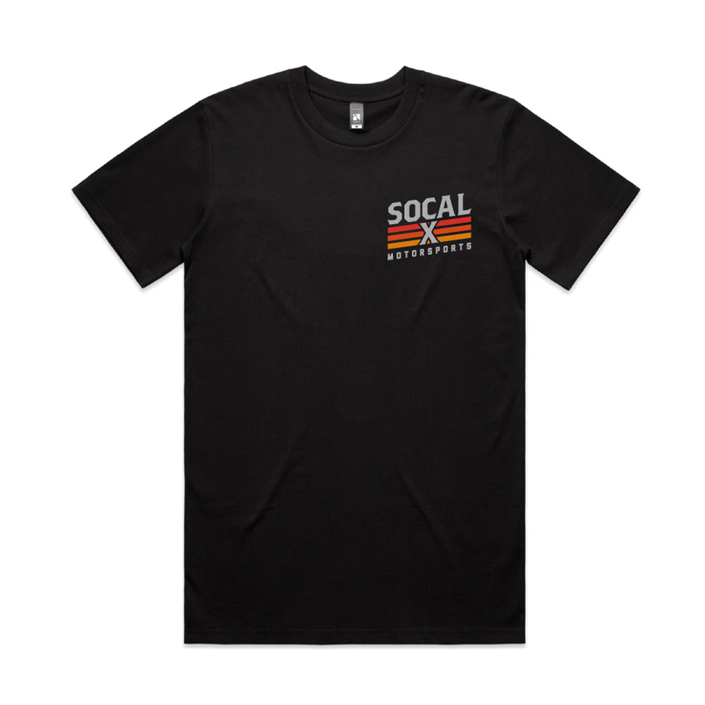 Men's Black T-Shirt w Socalx Logo front