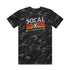 Men's Black & Grey Camo T-Shirt w Socalx Motorsports back