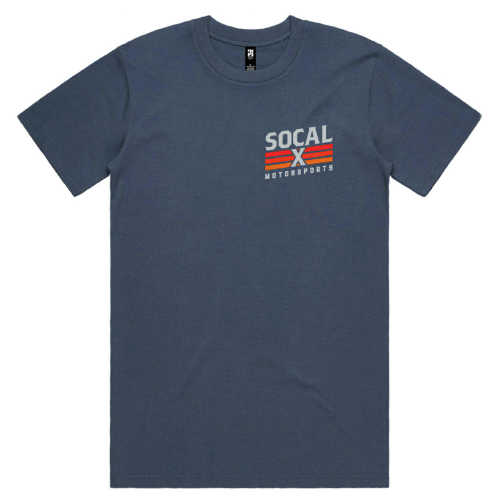 Men's Petrol Blue T-Shirt w Socalx Logo