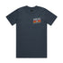 Men's Petrol Blue T-Shirt w Socalx Logos front