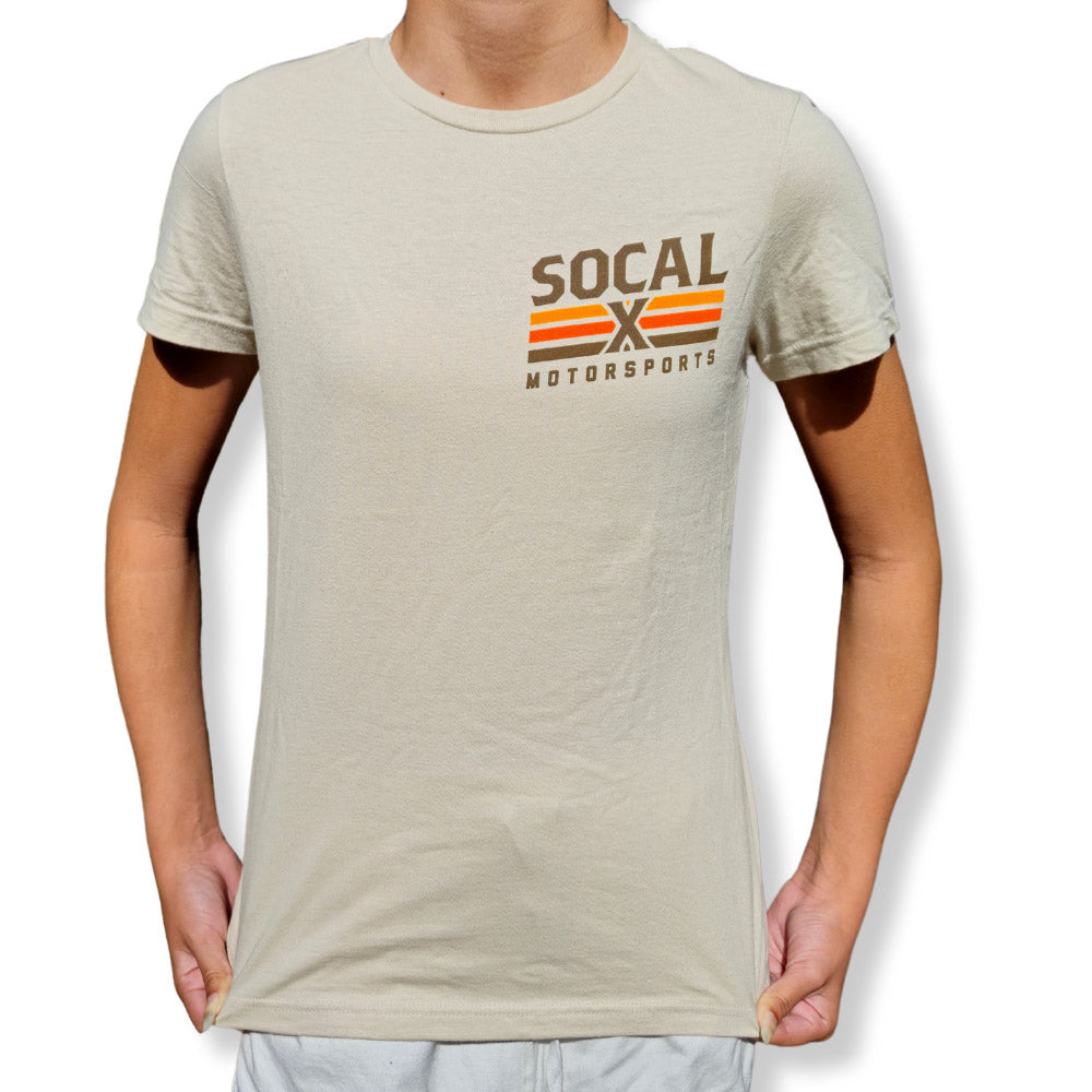 Socalx Motorsports Logo Women's Tan T-Shirt